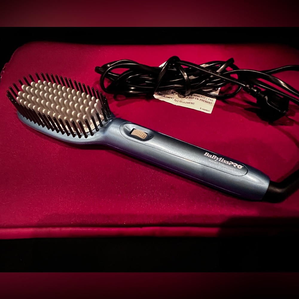 BaBylissPRO Blue Hair Straightening Brush
